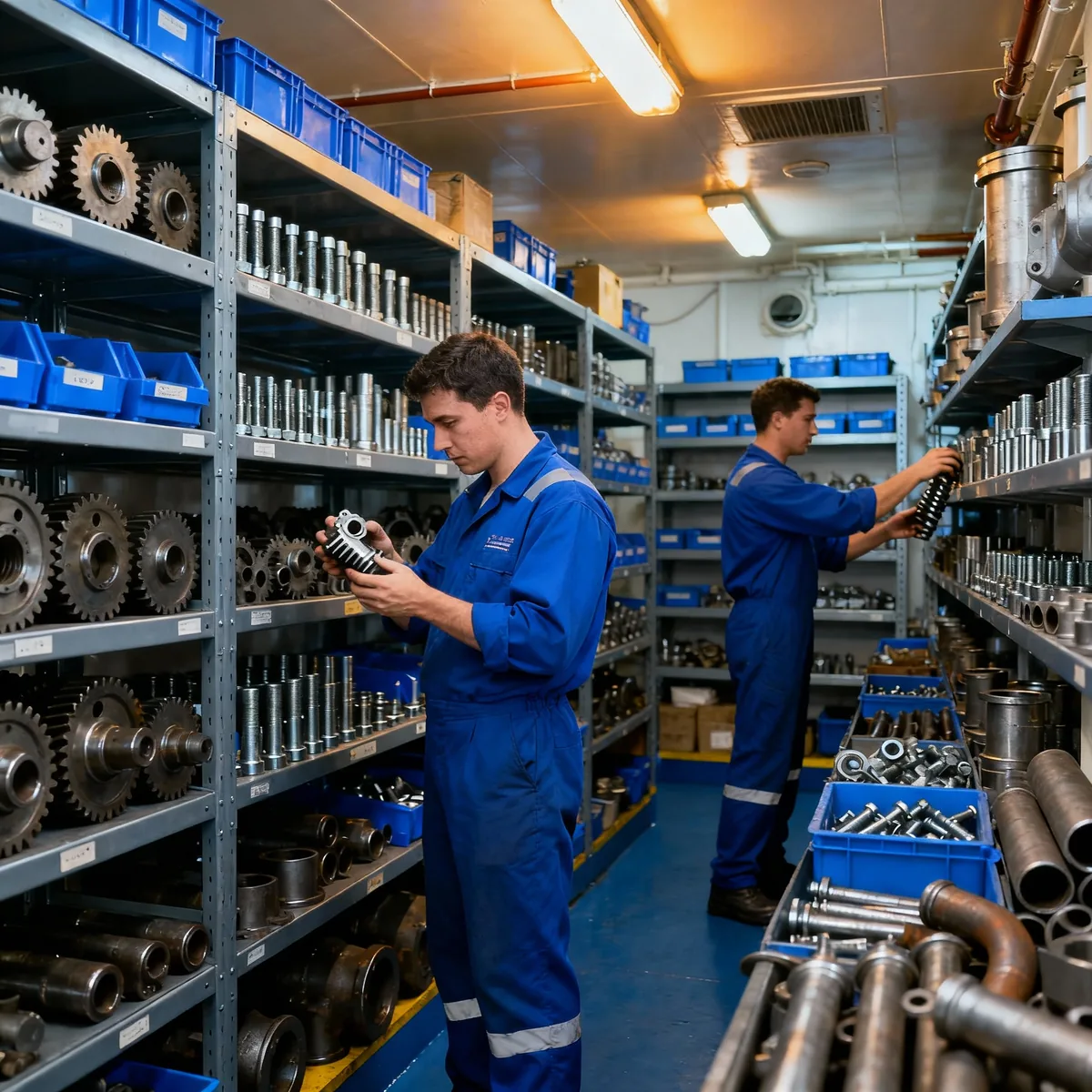 Marine spare parts supply for vessels at Fujairah anchorage